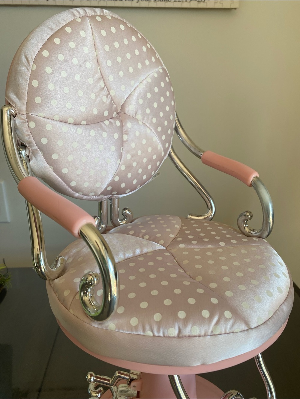 (Retired) Our Generation Battat Sitting Pretty Salon Chair 18” inch doll toy - Picture 9 of 10